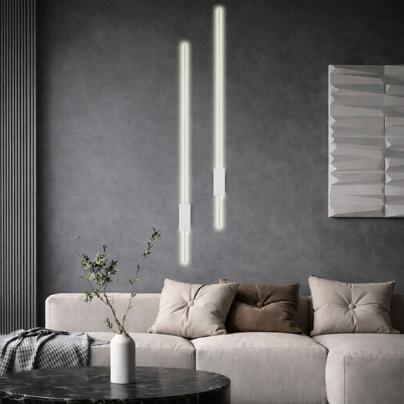 MADRAS WB120-WH - MADRAS 120CM WALL LIGHT - WHITEMADRAS WB120-WH