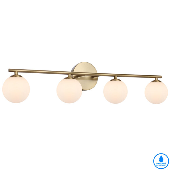 MORAN WB04-AGOP - MORAN 4 LIGHTS WALL LIGHT - ANTIQUE GOLD