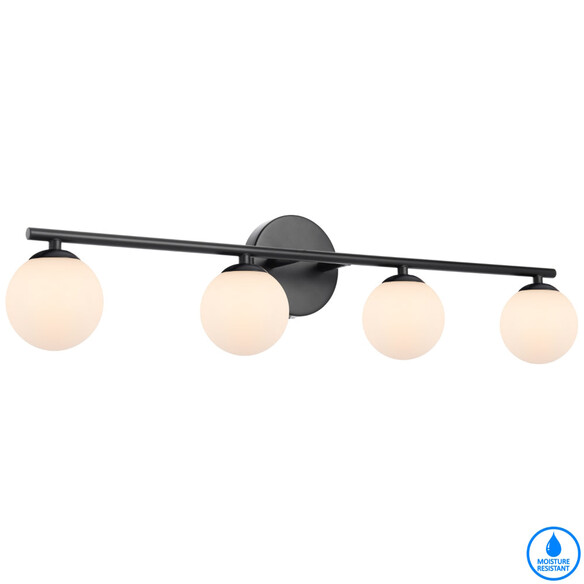 MORAN WB04-BKOP - MORAN 4 LIGHTS WALL LIGHT - BLACK
