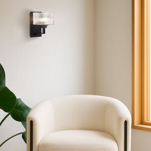 MORENO2 WB-BK - MORENO II WALL LIGHT - BLACKMORENO2 WB-BK 2