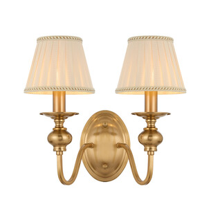 SIEDEL WB2SH-CP - SIEDEL 2 LIGHT WALL LIGHTW/SHADESIEDEL WB2SH-CP