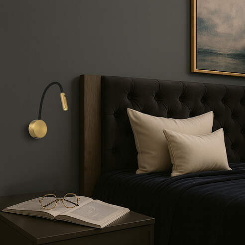 SOLIO WB-AB - SOLIO WALL LIGHT - ANTIQUE BRASSSOLIO WB-AB