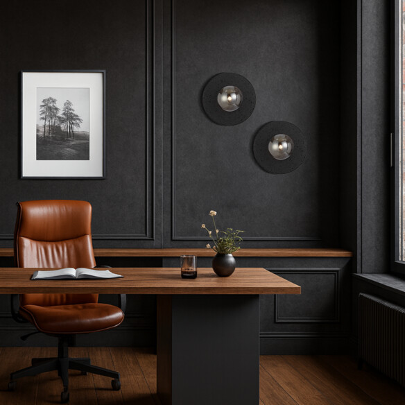 VARON WB-BKSM - VARON WALL LIGHT BLACK TRAVERTINE VARON WB-BKSM