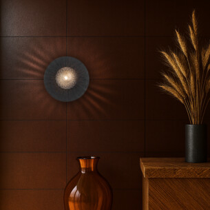 VARON WB-BKSMT - VARON WALL LIGHT BLACK TRAVERTINE - Smoke VARON WB-BKSMT 2