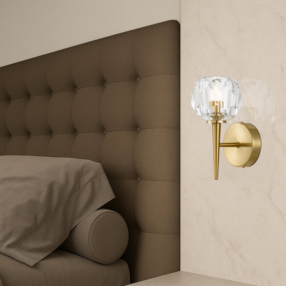 ZAHA WB1-AGCR - ZAHA 1 WALL LIGHT - ANTIQUE GOLDZAHA WB1-AGCR