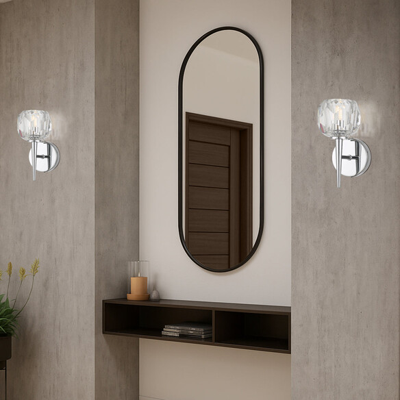 ZAHA WB1-CHCR - ZAHA 1 WALL LIGHT - CHROMEZAHA WB1-CHCR
