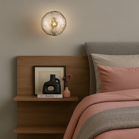 ZECCA WB-BKSM - ZECCA WALL LIGHT - Black SmokeZECCA WB-BKSM