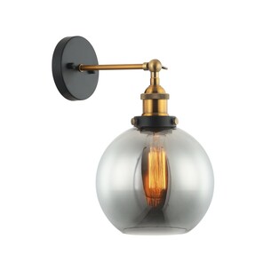 PESINI2W - Interior Swing Arm Glass with Antique Brass/ PESINI2W 2