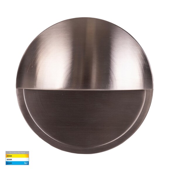 HV2929T-SS316-240V - Veko 316 Stainless Steel Step Lights with Eyelid