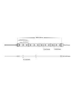 14.4W 5050 Strip Lighting -IP67 / MetreHV9751-IP67-60-RGBC 2
