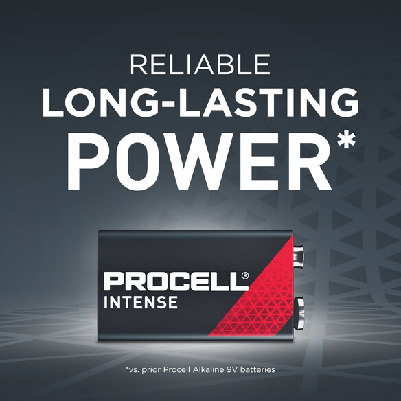 Procell Intense 9V Battery 12-Pack (Trade Tray)