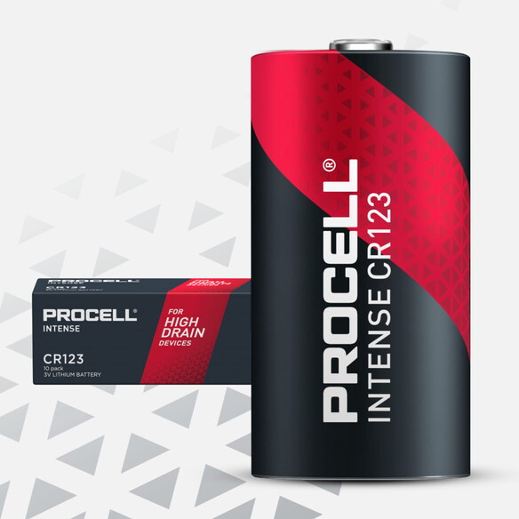 Procell Intense CR123 Lithium Battery 12-Pack
