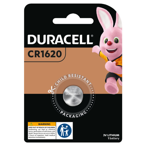 Duracell Lithium CR1620 Coin Cell 10-Pack (Inner BAT-DUR-DC1620-1-10PK