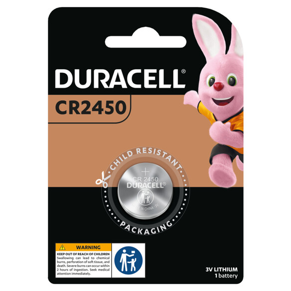 Duracell Lithium CR2450 Coin Cell 10-Pack (Inner Carton)