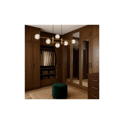 TYSON PE06-AGCLP - TYSON 6 LIGHT PENDANT ANTIQUE TYSON PE06-AGCLP