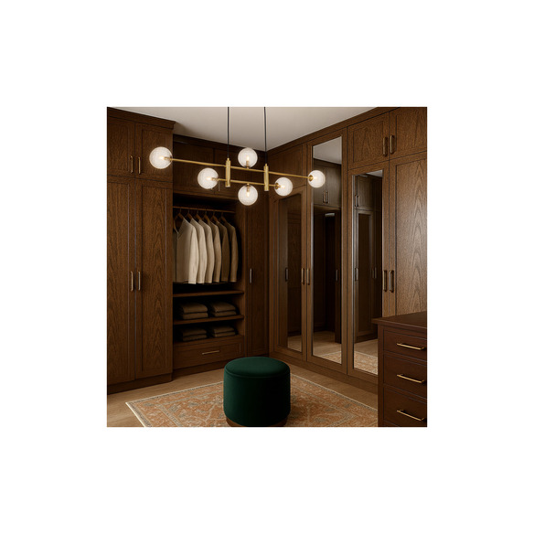 TYSON PE06-AGCLP - TYSON 6 LIGHT PENDANT ANTIQUE TYSON PE06-AGCLP