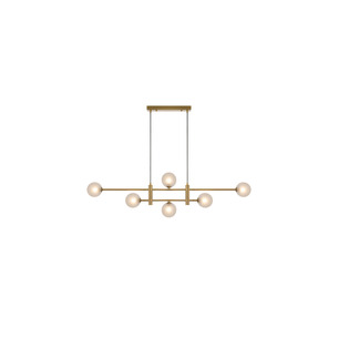 TYSON PE06-AGFRT - TYSON 6 LIGHT PENDANT ANTIQUE GOLD - TYSON PE06-AGFRT