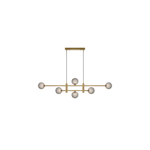 TYSON PE06-AGSMT - TYSON 6 LIGHT PENDANT ANTIQUE GOLD - TYSON PE06-AGSMT