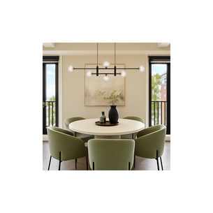 TYSON PE06-BKCLP - TYSON 6 LIGHT PENDANT BLACK - Clear PrismTYSON PE06-BKCLP 2