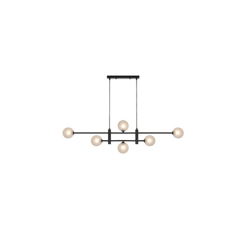 TYSON PE06-BKFRT - TYSON 6 LIGHT PENDANT BLACK - TYSON PE06-BKFRT