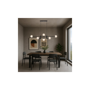 TYSON PE06-BKFRT - TYSON 6 LIGHT PENDANT BLACK - Frost TearTYSON PE06-BKFRT 2