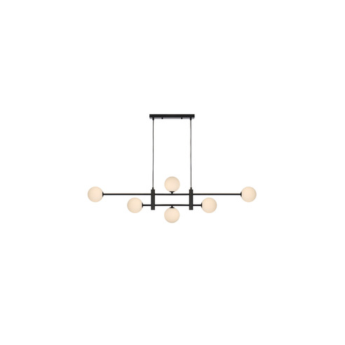 TYSON PE06-BKOM - TYSON 6 LIGHT PENDANT BLACK - TYSON PE06-BKOM