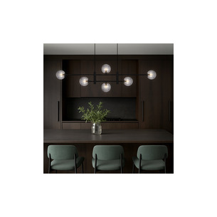 TYSON PE06-BKSM - TYSON 6 LIGHT PENDANT BLACK - SmokeTYSON PE06-BKSM 2