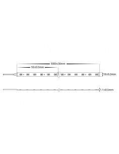 14.4W 2835 Strip Lighting - IP20 / MetreHV9783-IP20-120-CT 2