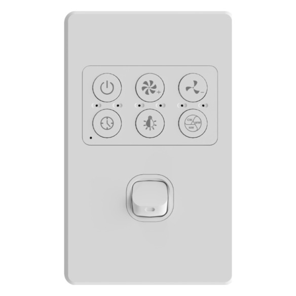 CAL-WCK-SO1-WH - Wall controller to suit Clayfield fans