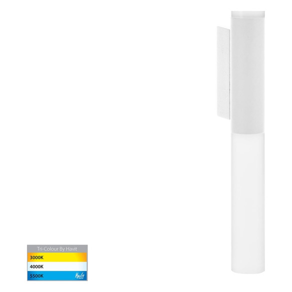 HV10922T-WHT - Akril Aluminium White 2 Light Wall Light