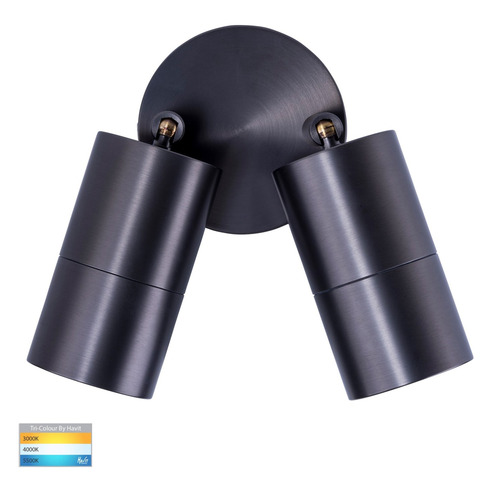HV1377GU10T - Tivah Solid Brass Graphite Coloured HV1377GU10T