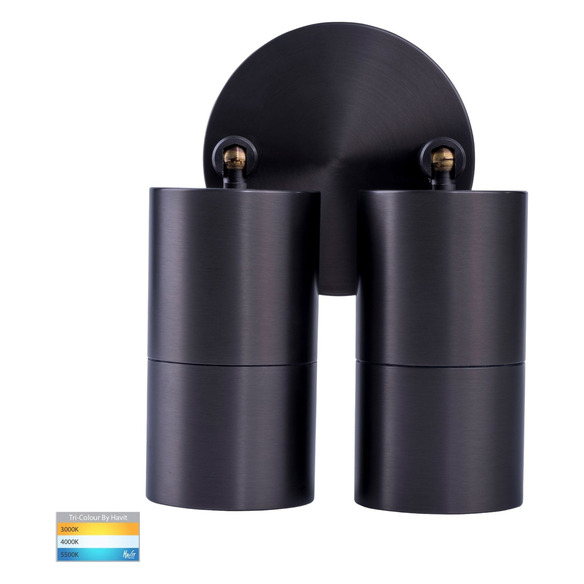 HV1377GU10T - Tivah Solid Brass Graphite Coloured HV1377GU10T