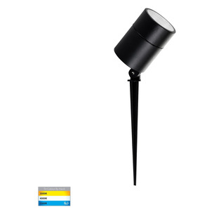 HV1429T-12W - Oasis Black 12W TRI Colour LED Garden Spike HV1429T-12W