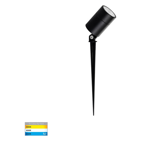 HV1429T-7W - Oasis Black 7W TRI Colour LED Garden HV1429T-7W