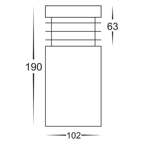 HV1605T-SS316-12V - HV1605T-SS316 -Mini 316 Stainless Steel TRI Colour LED Bollard Lights