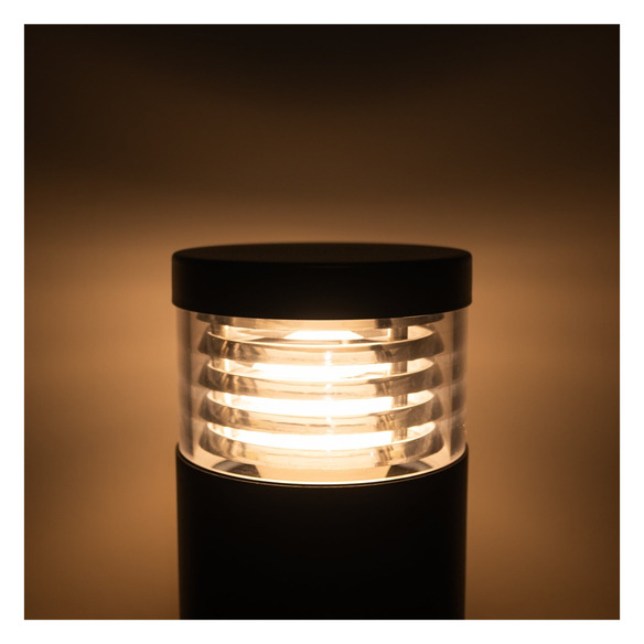 HV1616T-BLK-240V - HV1616T-Black - Maxi 600 Black Louvred LED Bollard Light