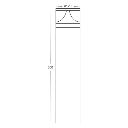 HV1628T-BLK-240V-RND - Divad 600mm Black LED HV1628T-BLK-240V-RND