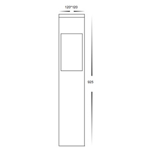 HV1631T-BLK-24V-SQ - Square | HV1631T-Black-24V-Square - HV1631T-BLK-24V-SQ