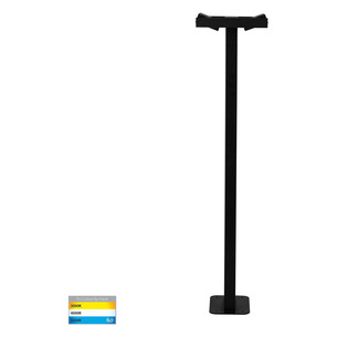 HV1635T-BLK-240V - Locu Black Double Adjustable LED Bollard HV1635T-BLK-240V 2