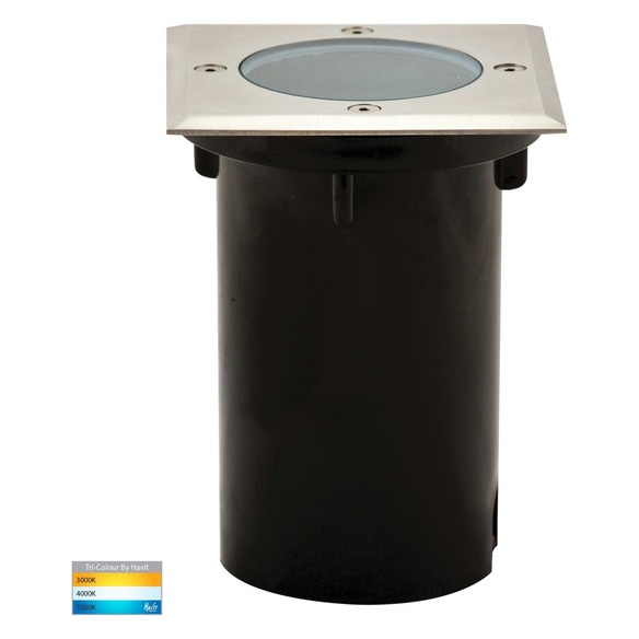 HV1701T - HV1706T - Metro Square 316 Stainless Steel TRI Colour Inground Lights