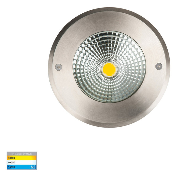 HV1832-F-SH - 12V | HV1832T-240V - Klip 316 Stainless Steel 10W LED Inground Light