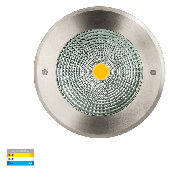 HV1833-F-SH - 12V | HV1833T-240V - Klip 316 Stainless Steel 20W LED Inground Light