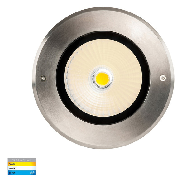 HV1834-F-SH - 12V | HV1834T-240V - Klip 316 Stainless Steel 30W Narrow Beam LED Inground Light