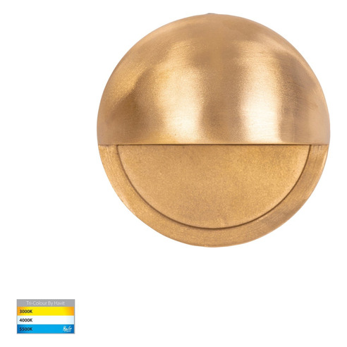 HV2927T-BR-12V - Veko Solid Brass Step Lights HV2927T-BR-12V