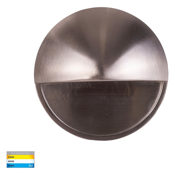 HV2928T-SS316-240V - Veko 316 Stainless Steel Step Lights with Eyelid