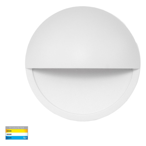 HV2928T-WHT-240V - Veko White Step Lights with HV2928T-WHT-240V
