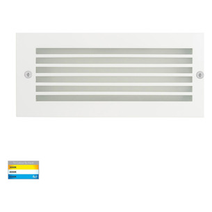 HV3004T-WHT-240V - Bata White LED Brick Light with GrillHV3004T-WHT-240V 2