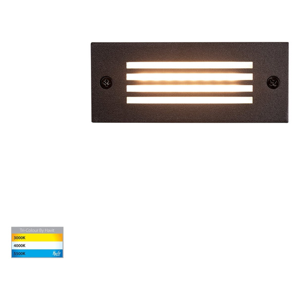 HV3008T-BLK-240V - Bata Black 3W LED Brick LightHV3008T-BLK-240V