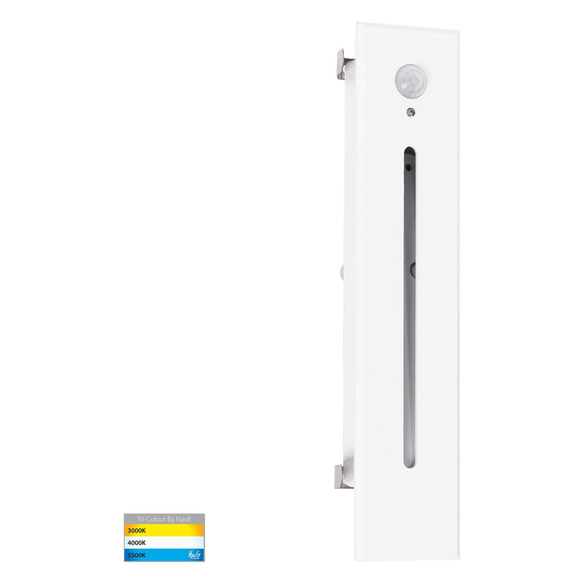 HV3106T-WHT-240V-PIR - Paso White Recessed LED Step Light with Sensor