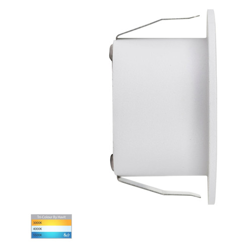 HV3206T-WHT-12V - Mini Reces White Round TRI HV3206T-WHT-12V